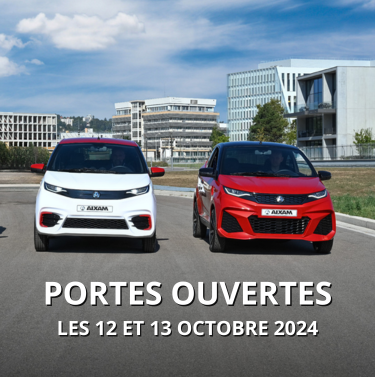 Trouvez la solution de mobilité qui vous convient lors des Portes Ouvertes dans vos concessions Aixam Cavallari du 15 et 16 Juin 2024.